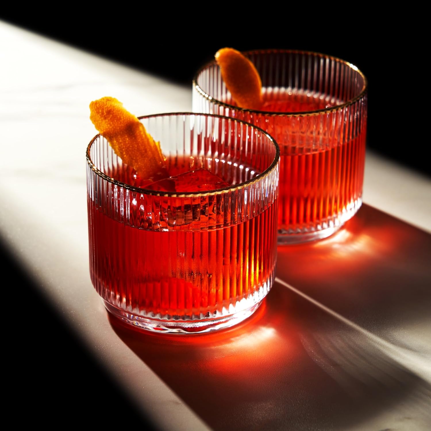 Crystal Lowball Tumblers 12oz Set of 2 Z299