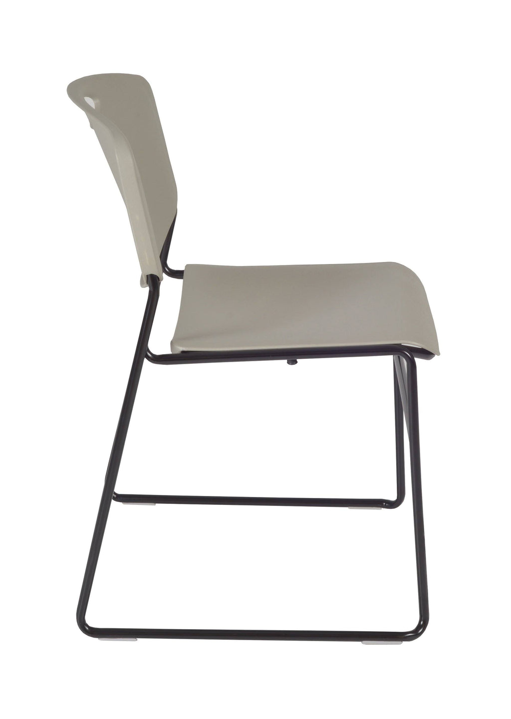 72x22 x 24x22 Training Table Maple Black with 2 Stack Chairs Grey J351