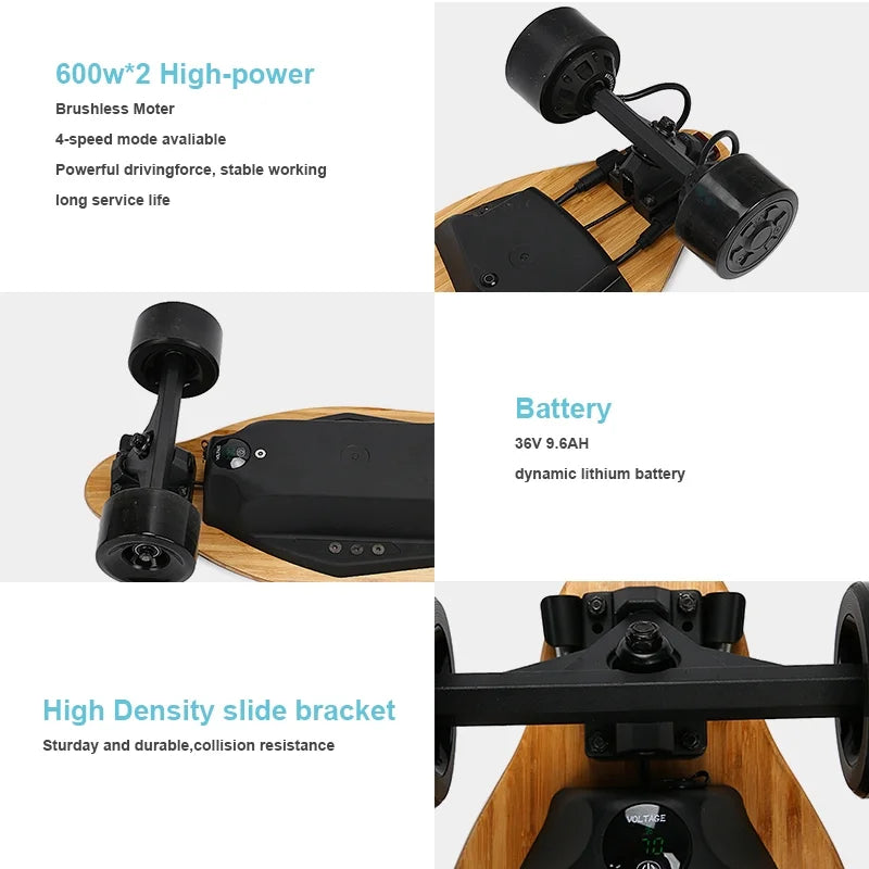 dual hub motors electric longboard P5175