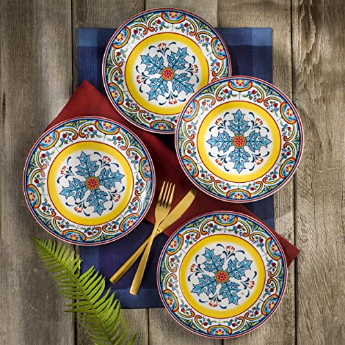 16 Piece Dinnerware Set, Service for 4, Multicolor Z158888