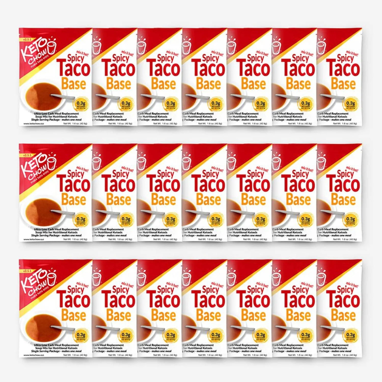 Keto Chow Go Pack 21 singles Soup I853