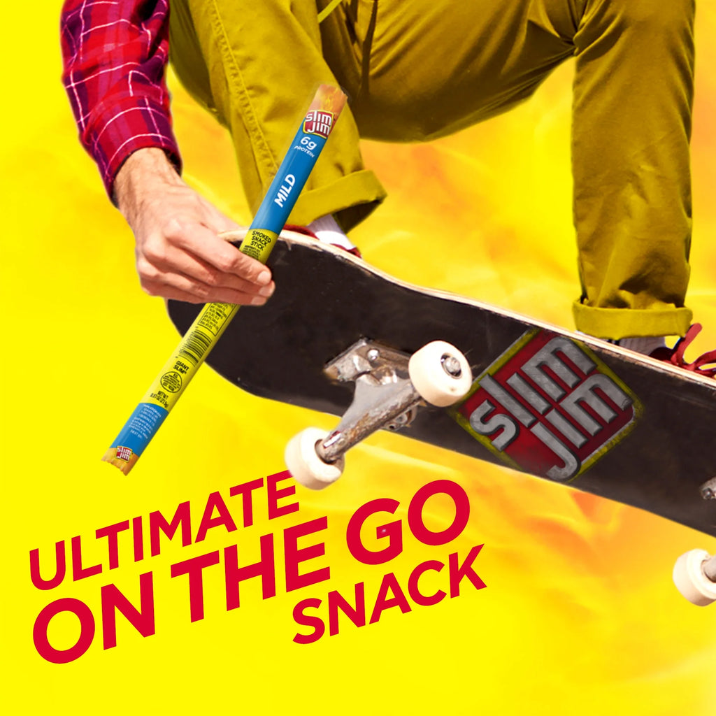 Slim Jim Mild Giant Smoked Snack Sticks, 0.97 Oz, 24 Ct C204