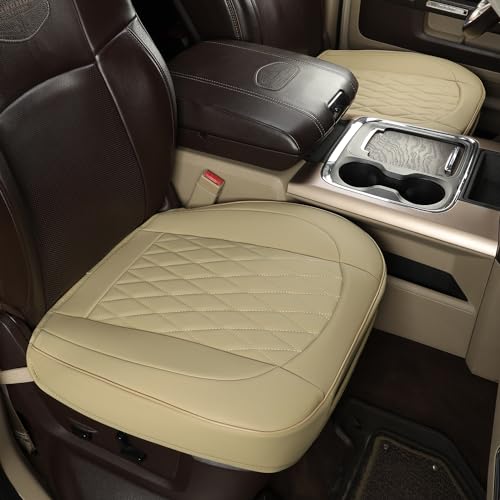2pcs Front Car Seat Covers, PU Leather (Black) P90470