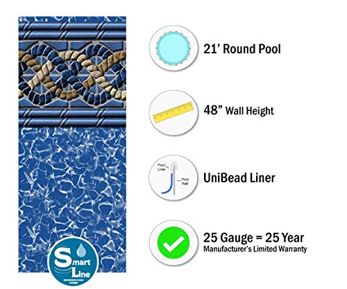 21-Foot Round Pool Liner with 48-Inch Wall Height J450