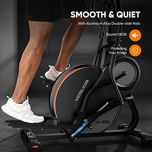 3-in-1 Elliptical Machine Stair Stepper Trainer with 16 Resistance H539