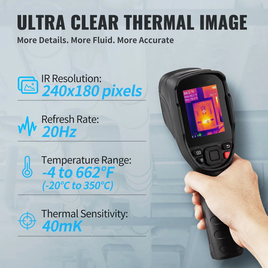 Infrared Thermal Imager 16G IR Resolution 240x180 LCD H646