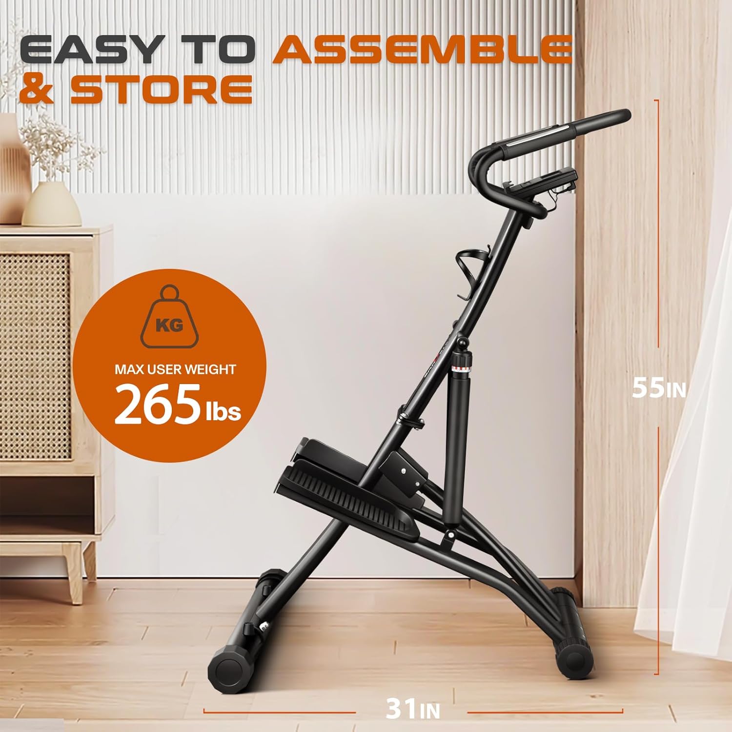Hydraulic Fitness Stepper with 12 Level Hydraulic Cylinders K687
