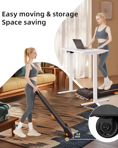 Compact Under Desk Treadmill with Remote Control Q12313