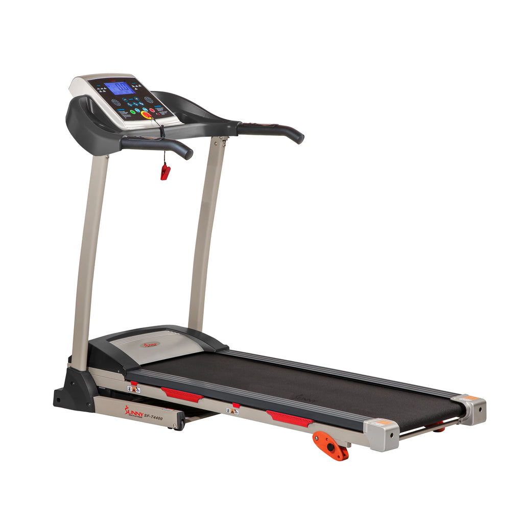 Manual Incline Folding Treadmill with Pulse Sensors LCD Monitor E28317