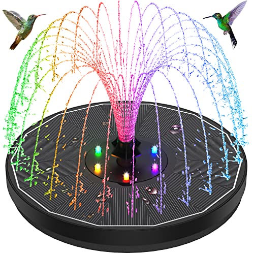 3.5W Solar Bird Bath Fountain with Color LED Lights K35510