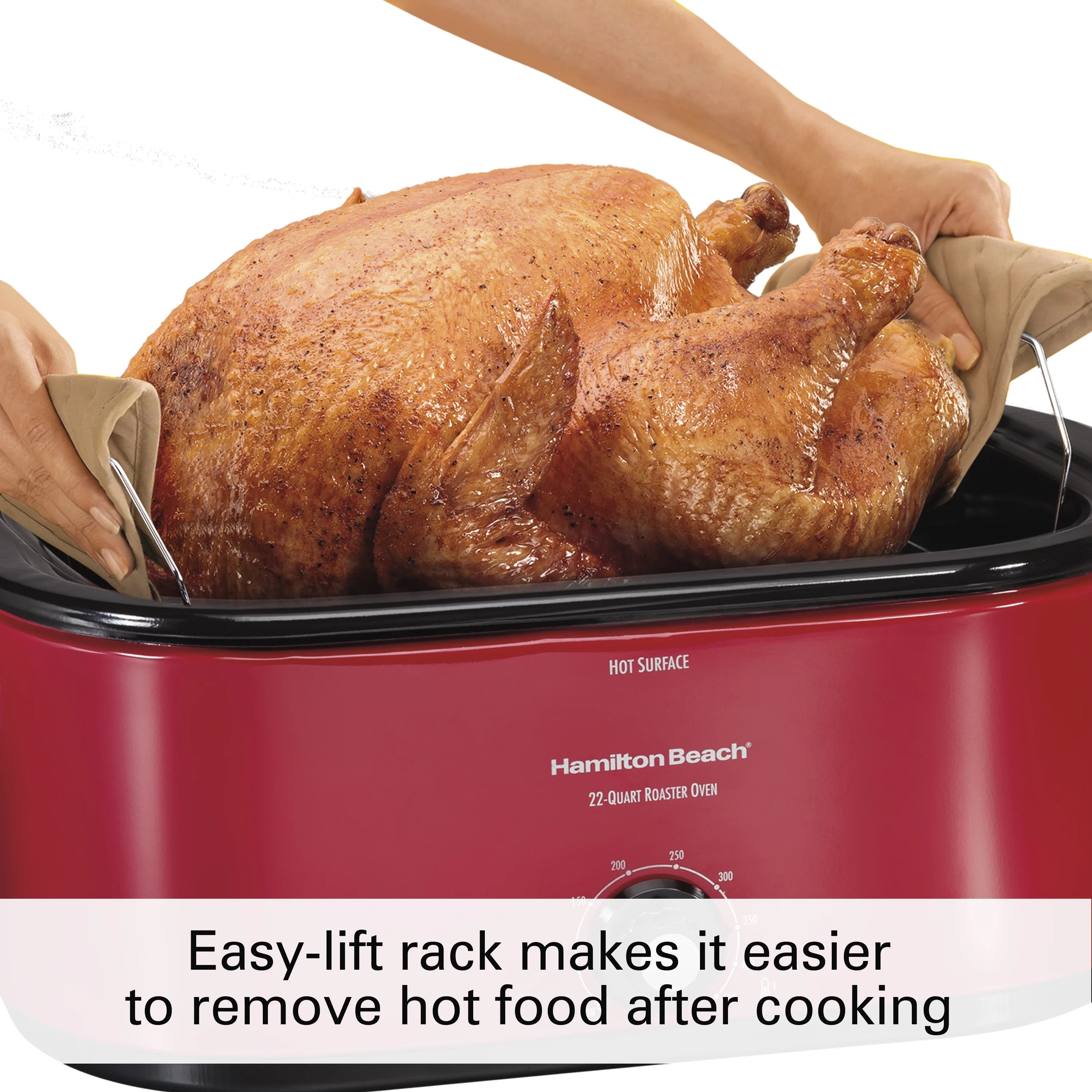 22 Quart Red Roaster Oven X620137