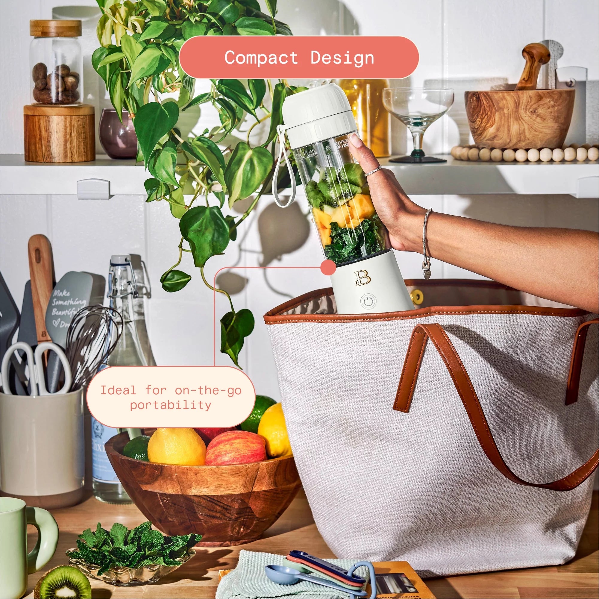 Portable Blender 70 W 16 oz White Icing Z1229