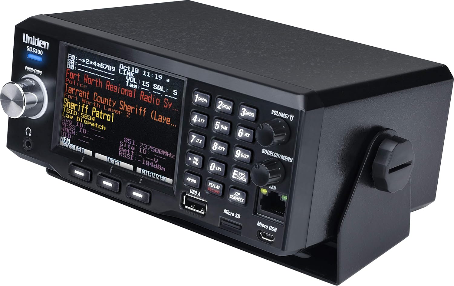 Uniden SDS200 True I/Q TrunkTracker X Base/Mobile Digital Scanner N93786