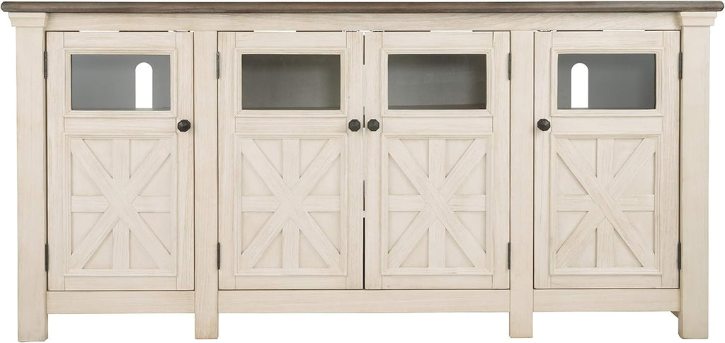 Whitewash Farmhouse TV Stand Z502