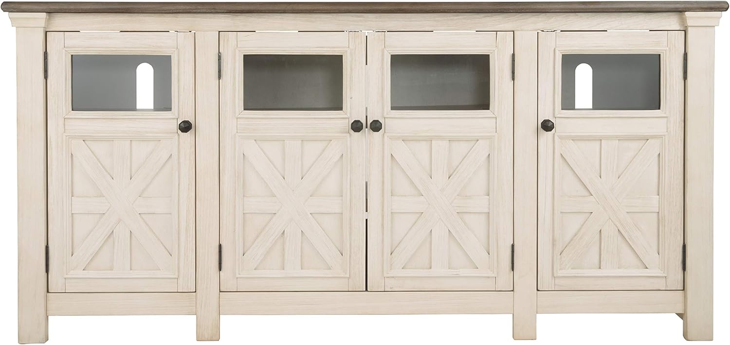 Whitewash Farmhouse TV Stand Z502