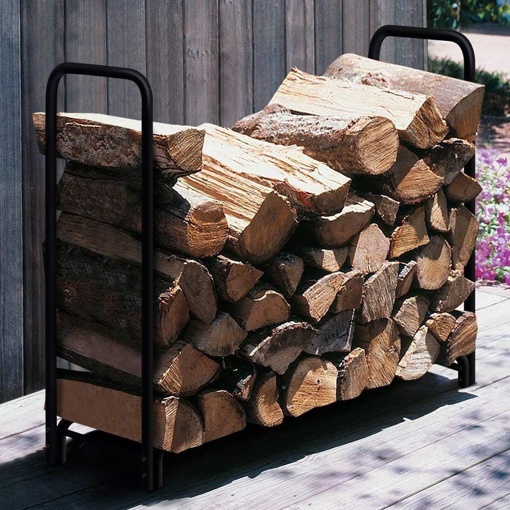 Black 8ft Firewood Rack W792