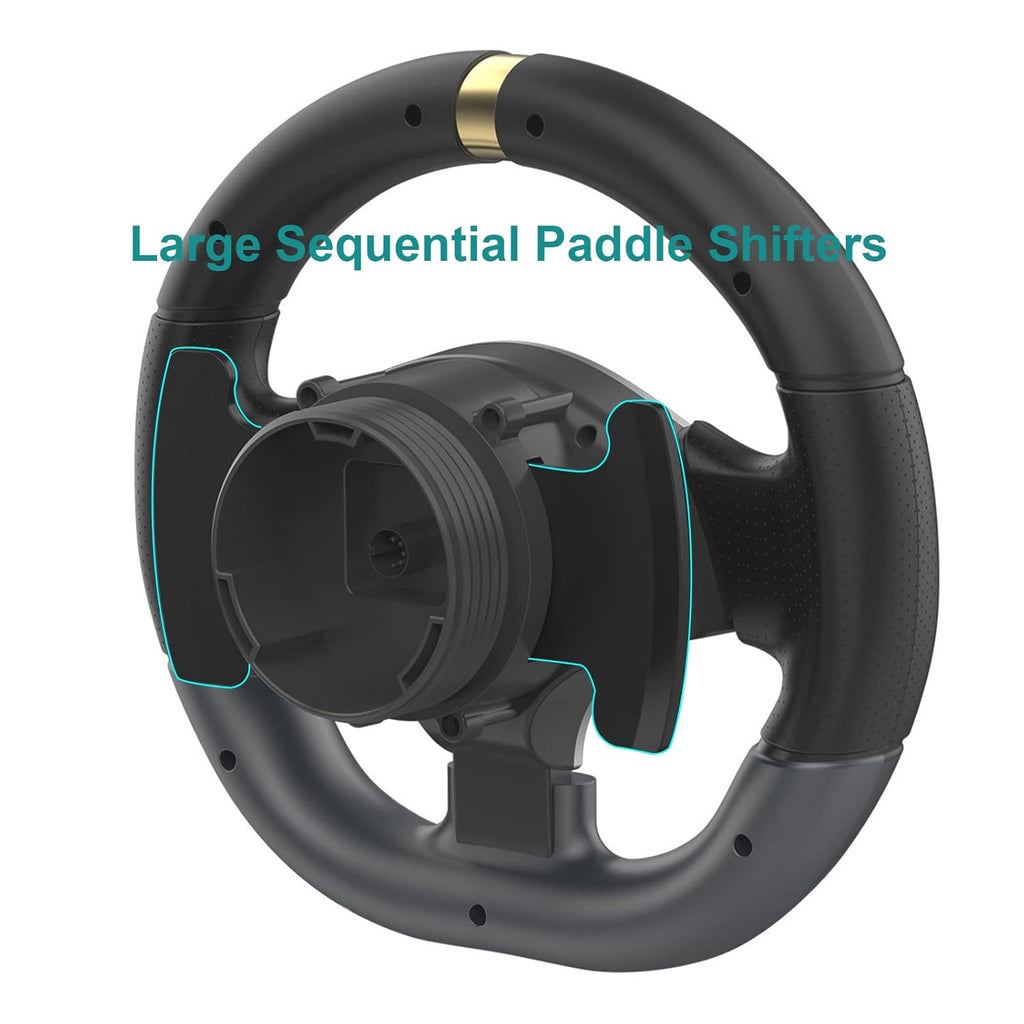 Racing Wheel Gaming Steering Wheel Driving Simulator 270° Pro Volante PC Pedals Paddle Gear Shifters E743526