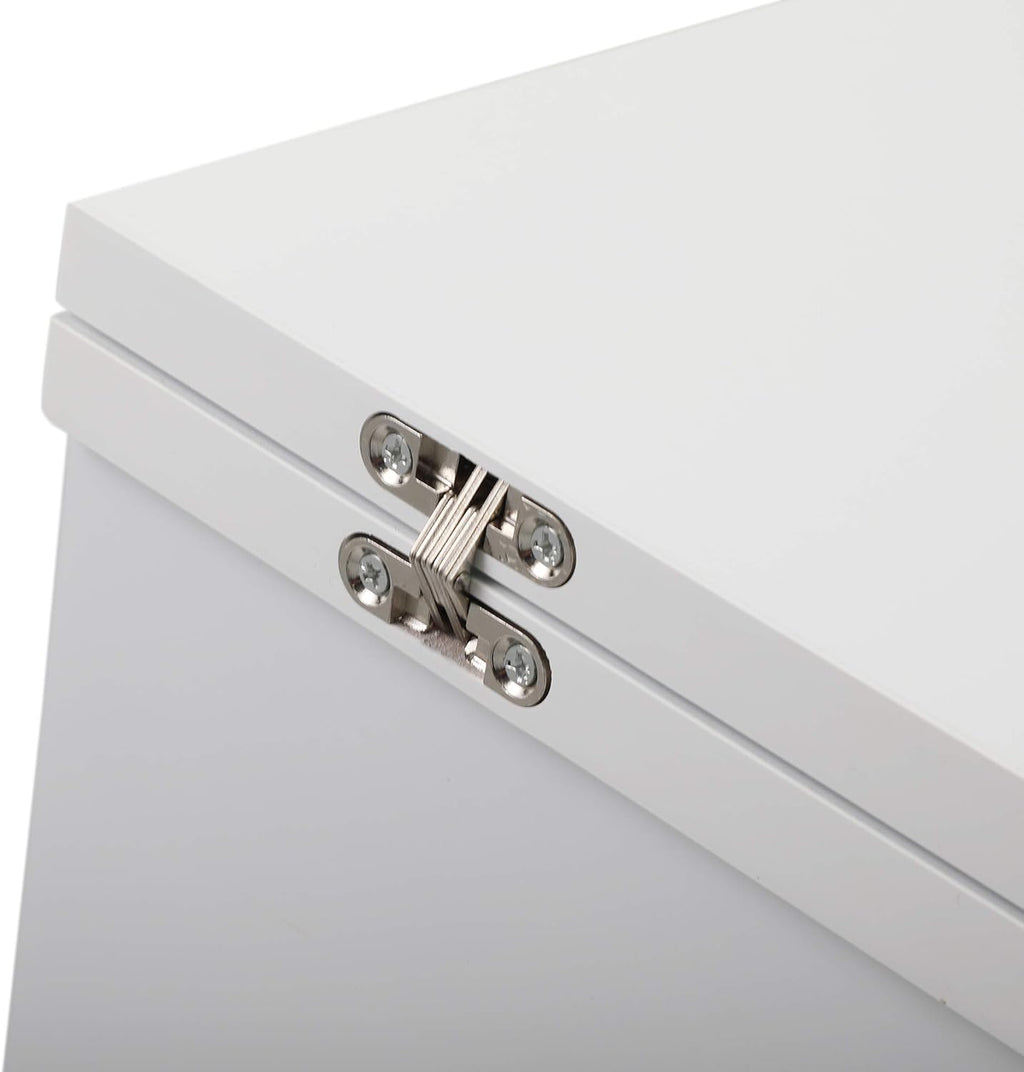 White Foldable Sewing Table with Storage Z76810
