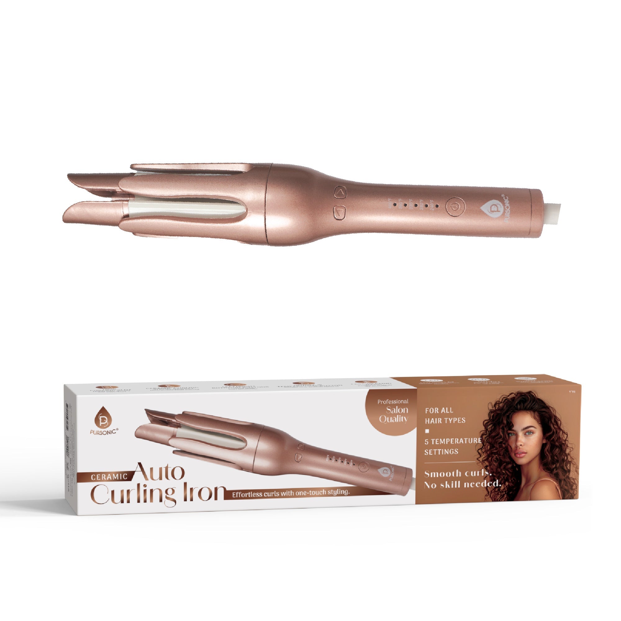 Pursonic Automatic Curling Iron – Salon-Quality Curls in Minutes