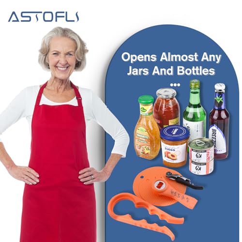 5 Pack Bottle Opener Jar Opener with Silicone Rubber Jar Opener Gripper Pad X90112