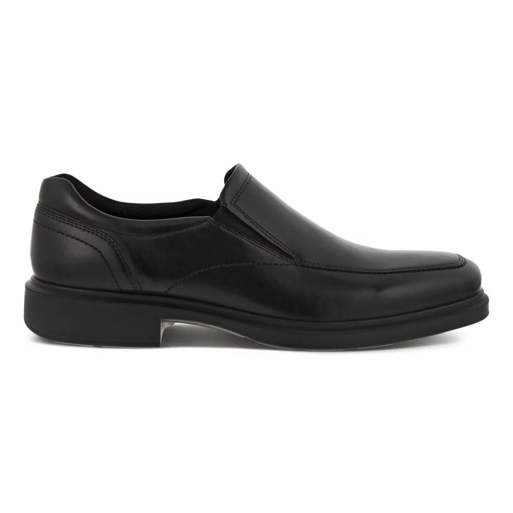 Black Leather Slip-on Shoes D313