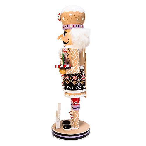 16-Inch Wooden Gingerbread Christmas Nutcracker I9512