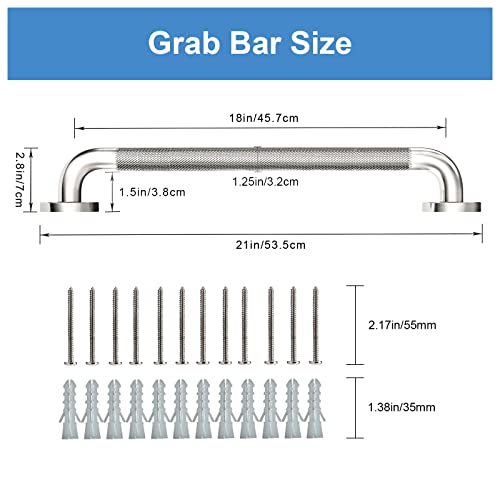 2 Pack 24 Inch 304 Stainless Steel Matte Black Grab Bars R845920