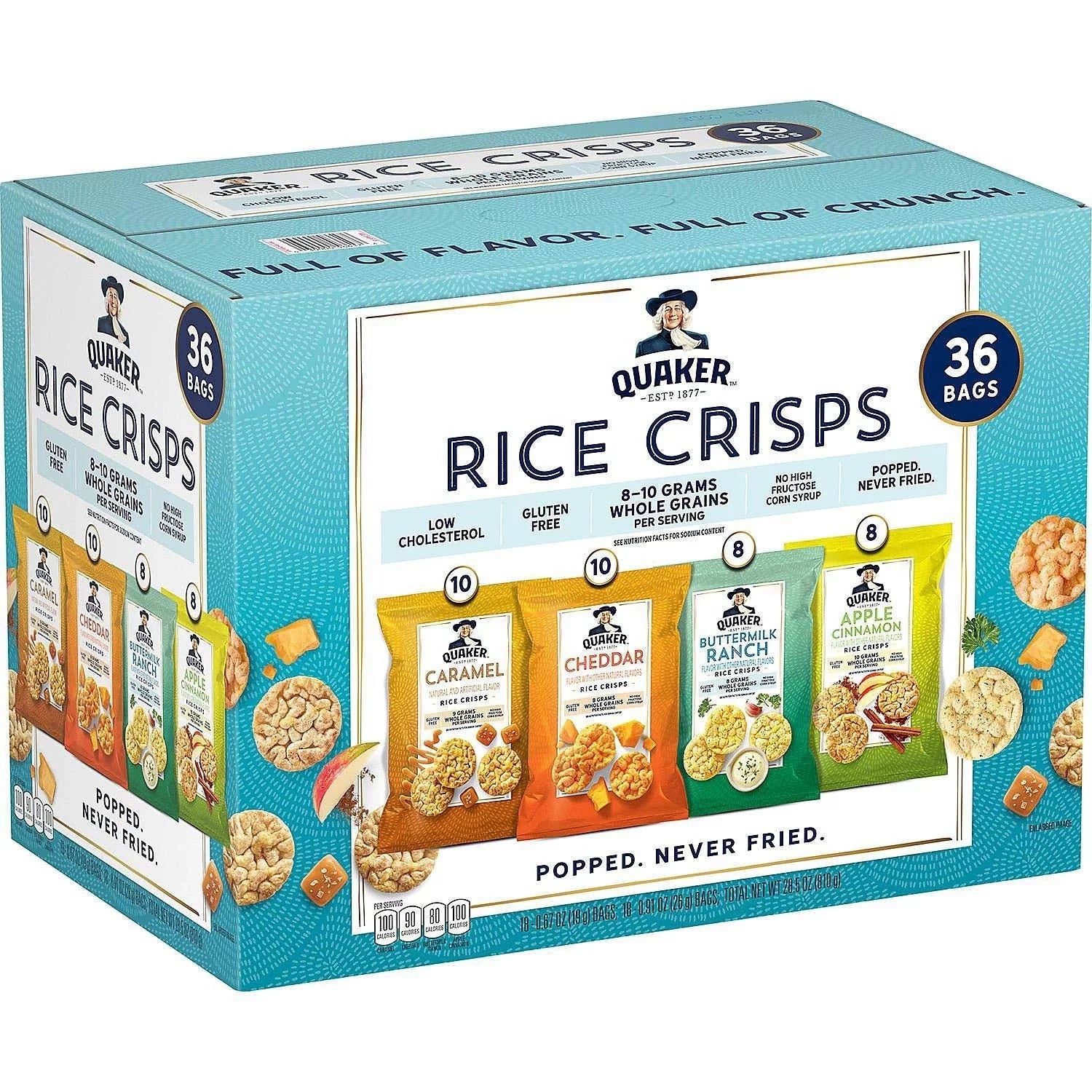Quaker Rice Crisps Variety Pack (36 Pack) Q370