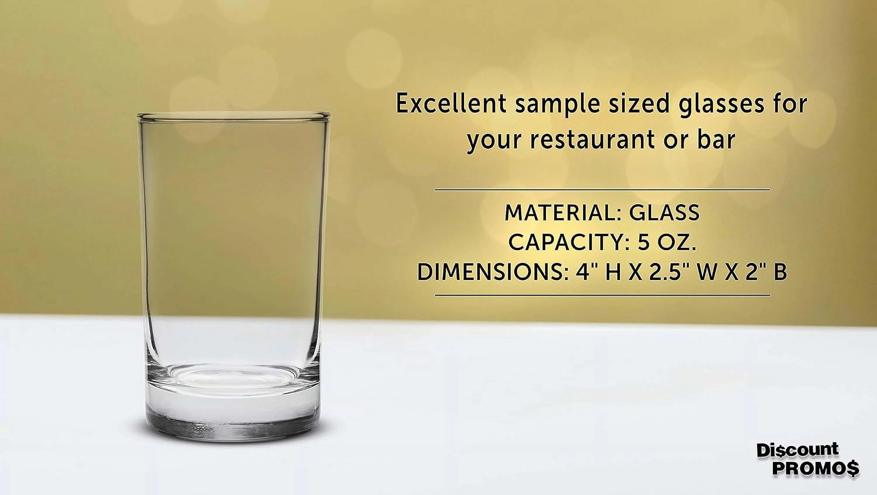 Clear 5 Oz Set Of 10 Juice Glasses Y661