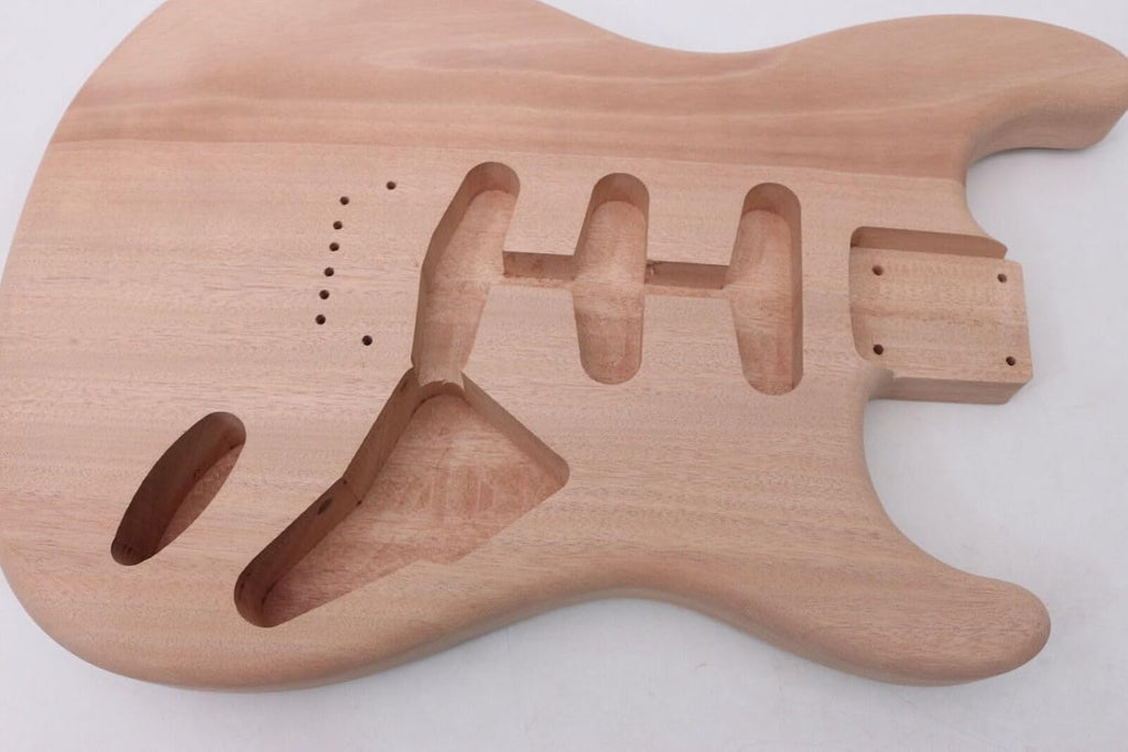 Unfinished Mahogany Electric Guitar Body F84941