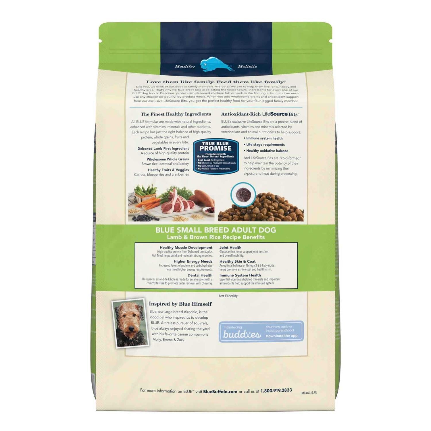 Small Breed Adult Lamb & Brown Rice Recipe Dry Dog Food O557797
