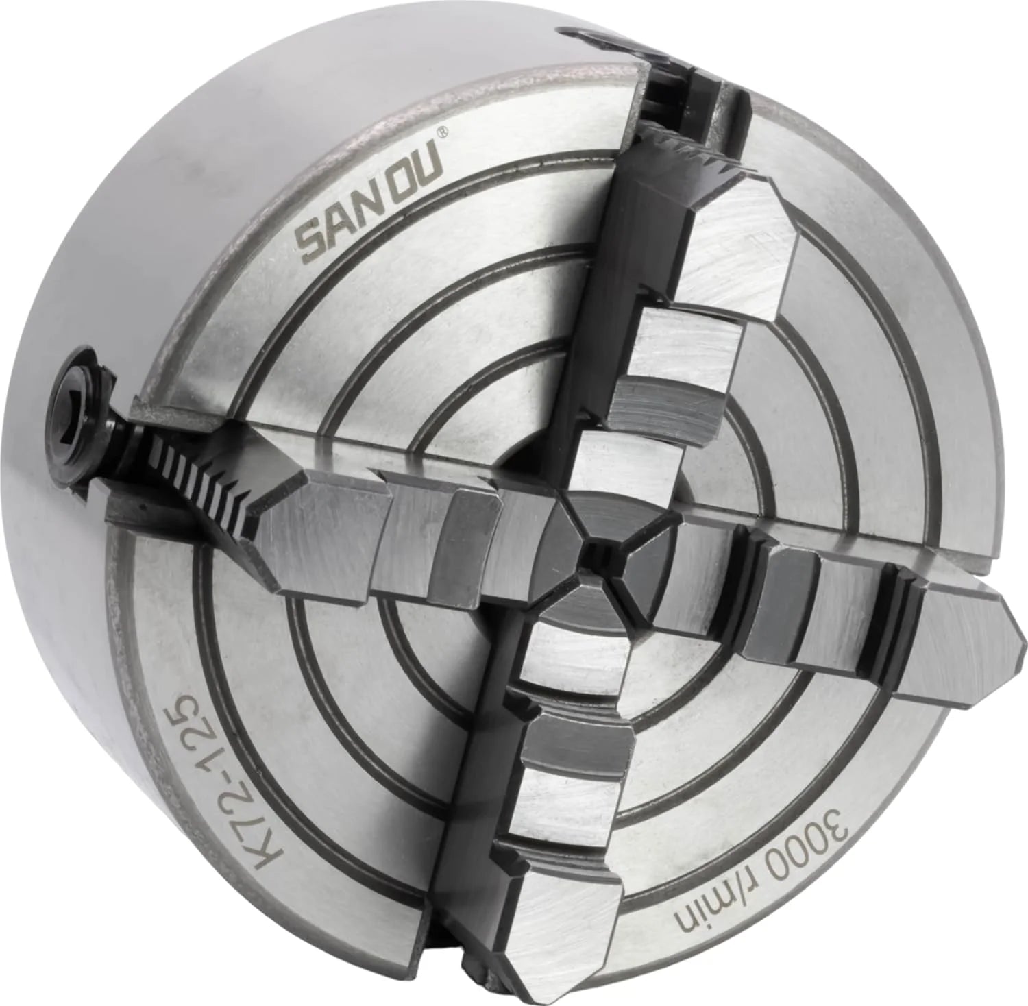 5" 4-Jaw Lathe Chuck, Plain Back, Reversible Jaws X2589