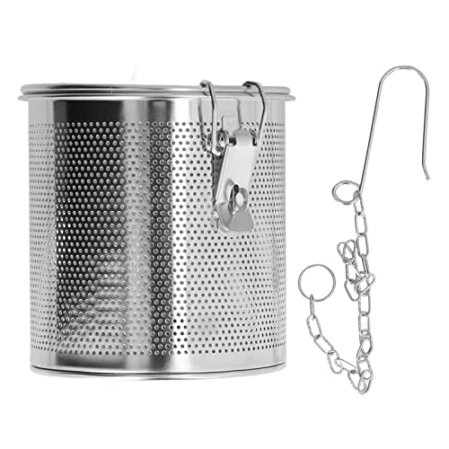 Extra Fine Mesh Stainless Steel Tea Infuser with Chain Hook Q497904