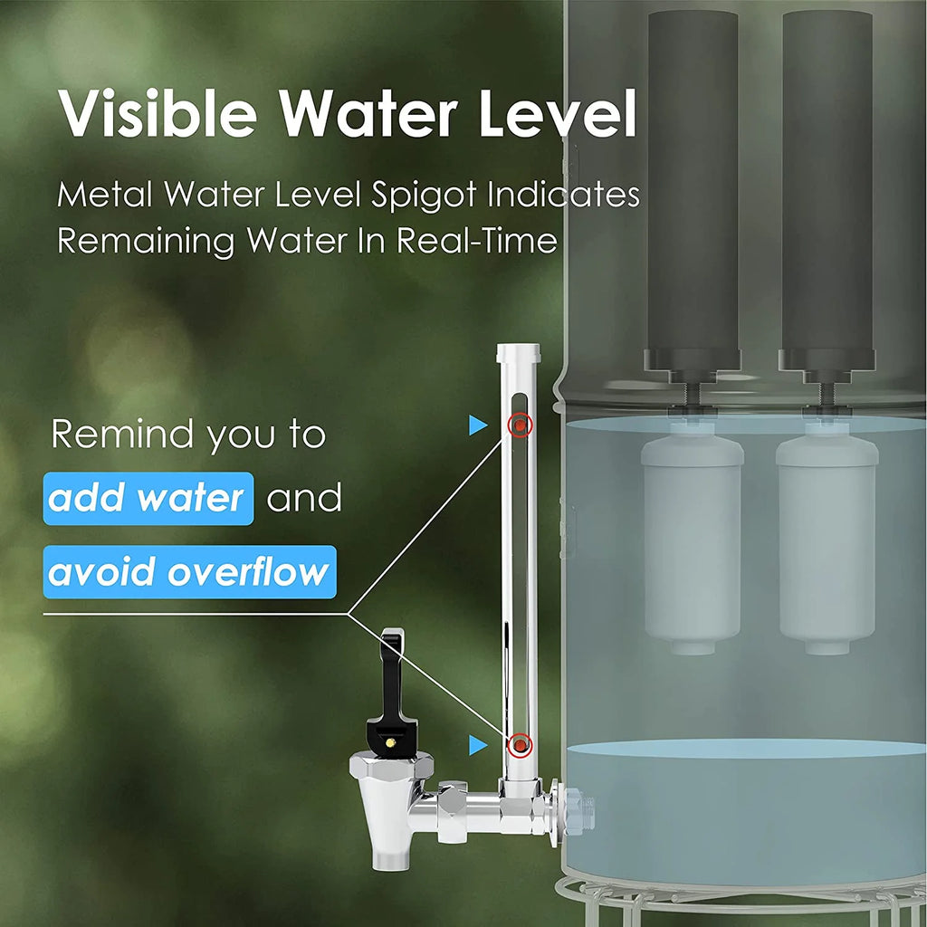 2.25-gallon Stainless-steel Water Filter System with 4 Filters R676294