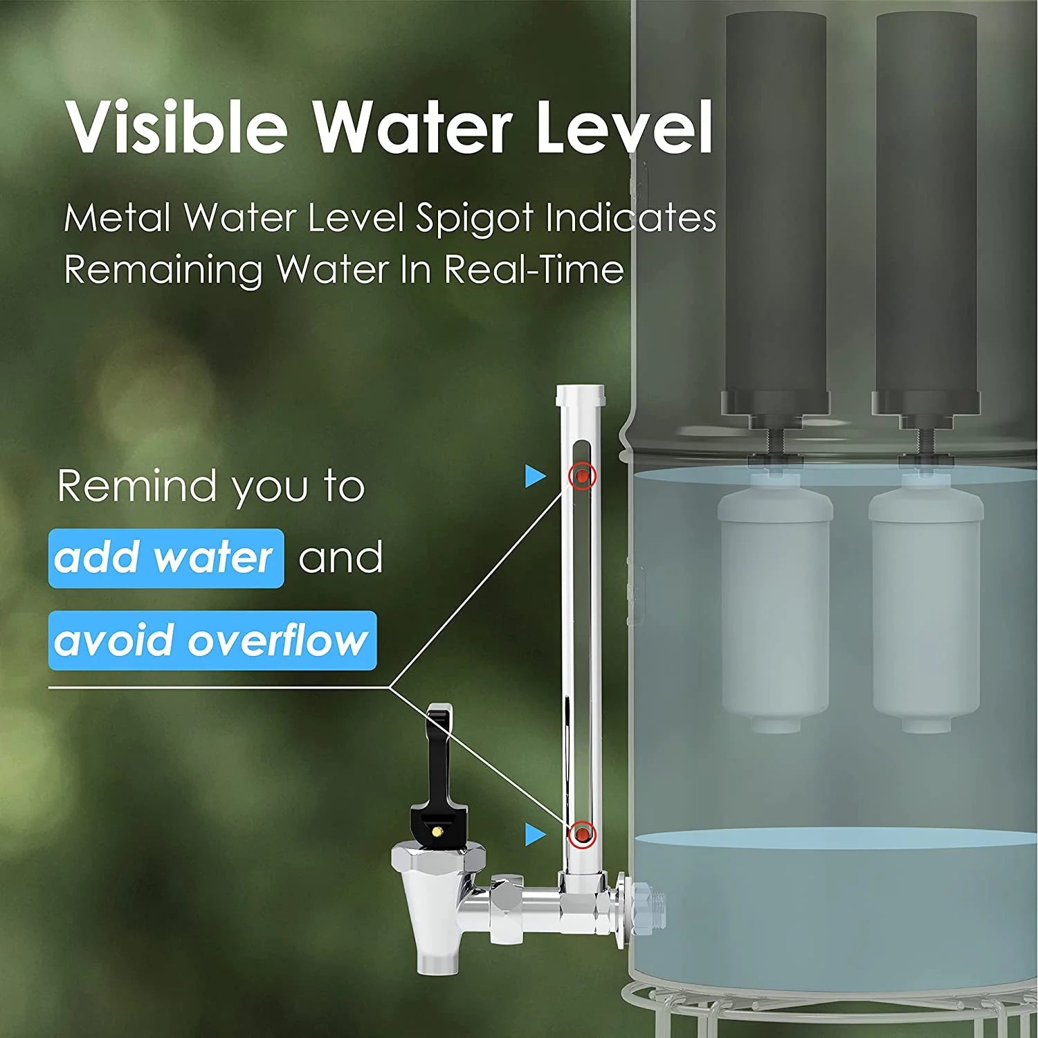 2.25-gallon Stainless-steel Water Filter System with 4 Filters R676294