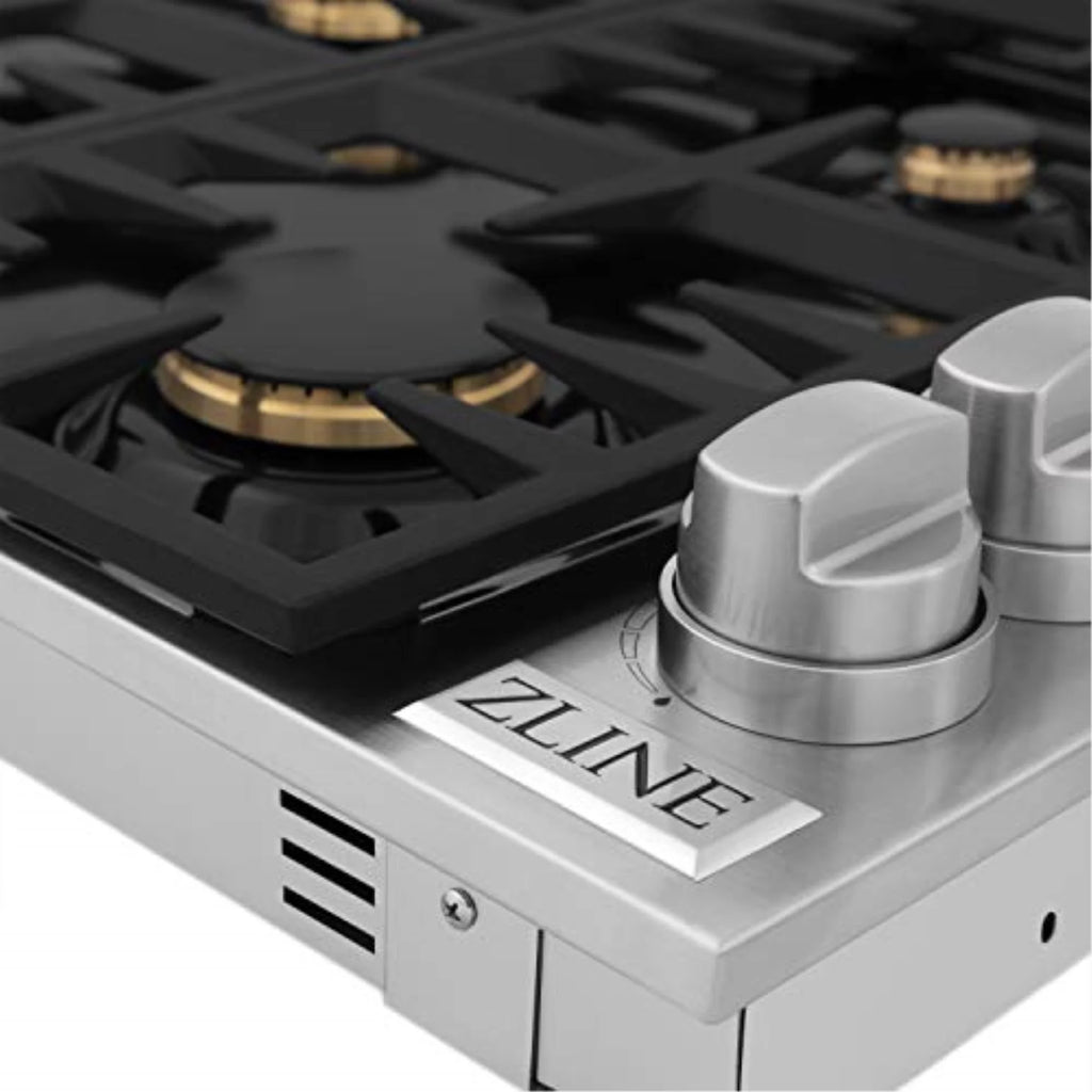 36 in. 6 Gas Burners Black Porcelain Dropin Cooktop Y25249