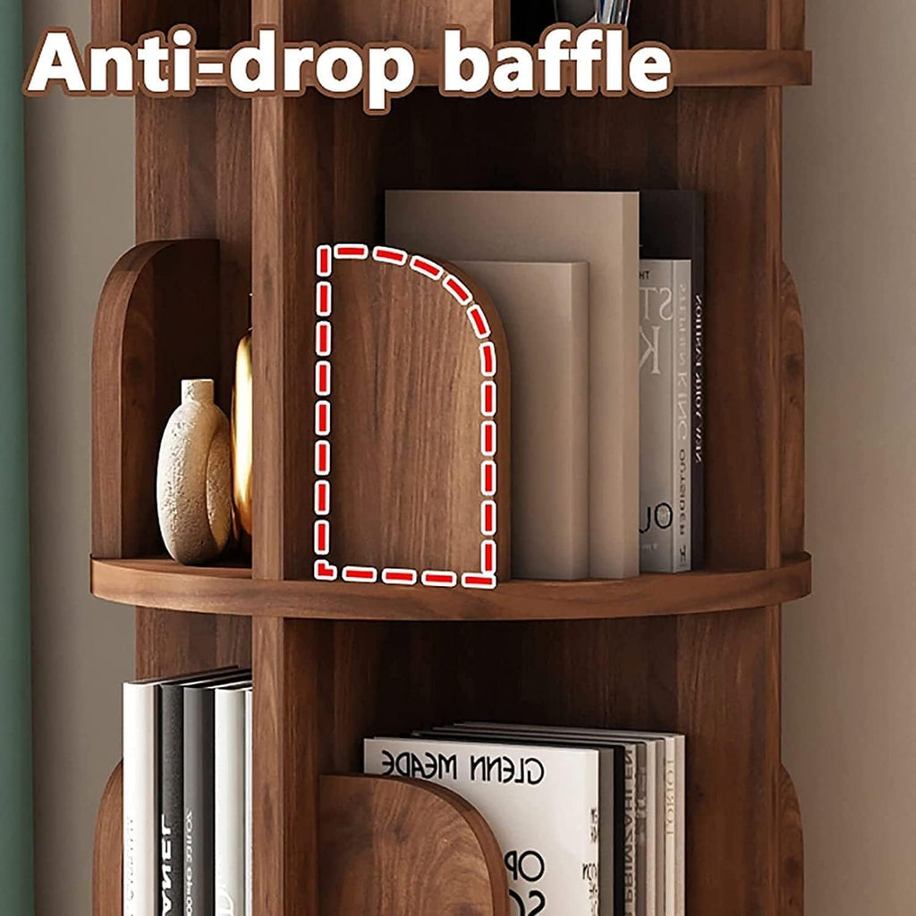 5 Tier Solid Wood Standing Bookcase H63303