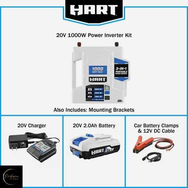 20V 1000-Watt Max Automotive Power Inverter Kit X803457