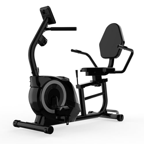 Recumbent Exercise Bike, 16-Level Resistance, Adjustable Seat, 400LB Capacity G31925