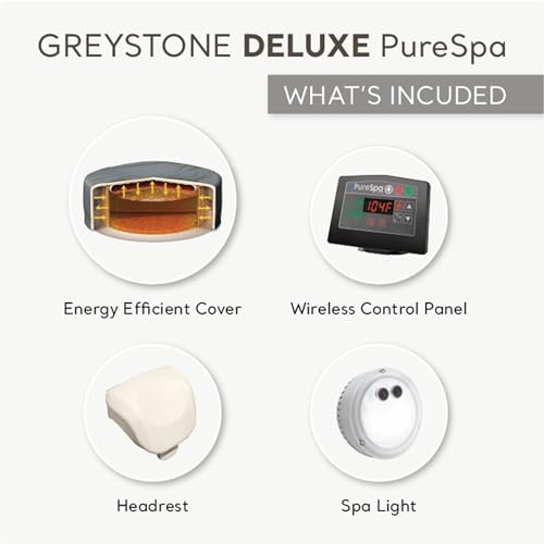 6 Person 77" x 28" Spa Set with Cover and Control Panel P83547