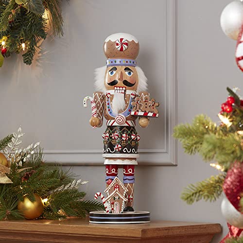 16-Inch Wooden Gingerbread Christmas Nutcracker I9512