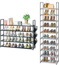 5 Tier Long Shoe Rack and 10 Tier Narrow Tall Shoe Rack N293