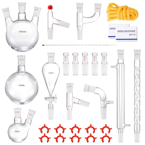 29PCS Chemistry Lab Glassware Kit 250 1000ml I831198