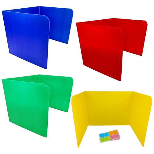 Plastic Desk Dividers 4 Pack (Black & White) T28900