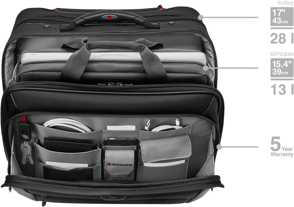 Rolling Case Blk Up To 17IN Laptop D392753