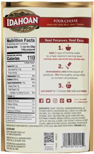 Buttery Homestyle Mashed Potatoes, 4 oz Bag (Pack of 4) Q777