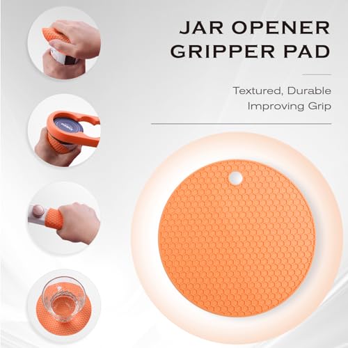 5 Pack Bottle Opener Jar Opener with Silicone Rubber Jar Opener Gripper Pad X90112