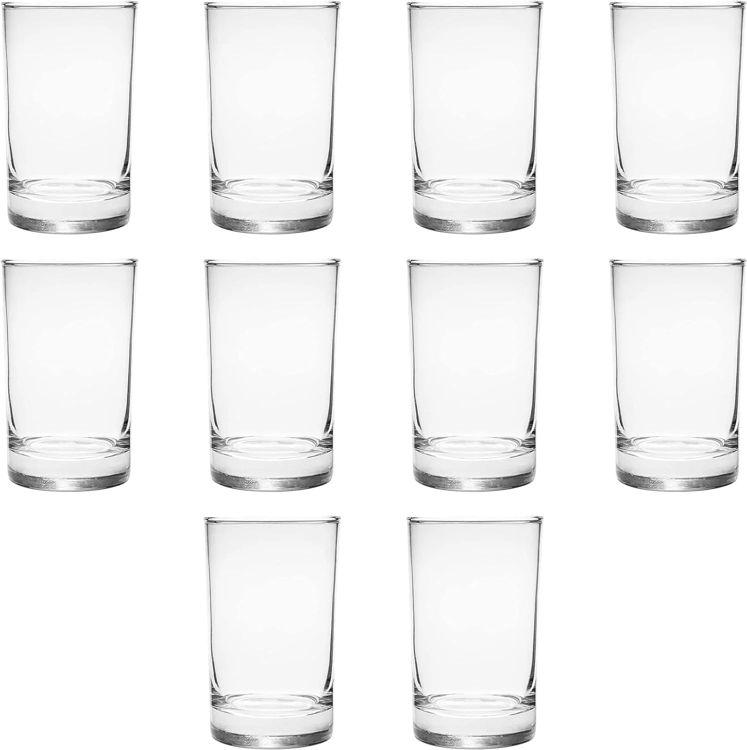 Clear 5 Oz Set Of 10 Juice Glasses Y661