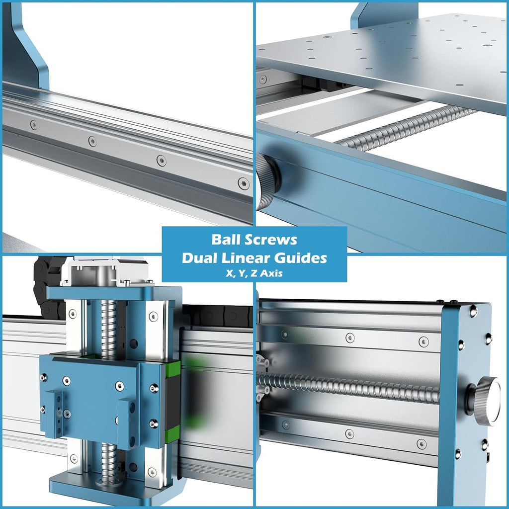 CNC Router Machine with Dust Shoe for 52mm Diameter Motor W7832
