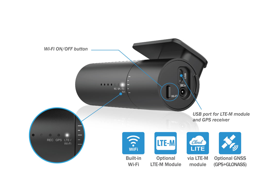 Full HD Wi-Fi Dashcam with 32GB microSD Card B612